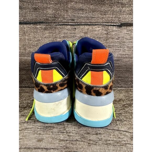 Michael Kors Womens Olympia Sig Semi Lux Trainer Sneakers Multi Color Sz 7 - Picture 3 of 10